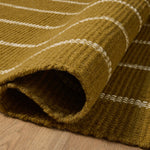 Amber Lewis x Loloi Harlan Ochre / Ivory Rug RUGS - wool Loloi