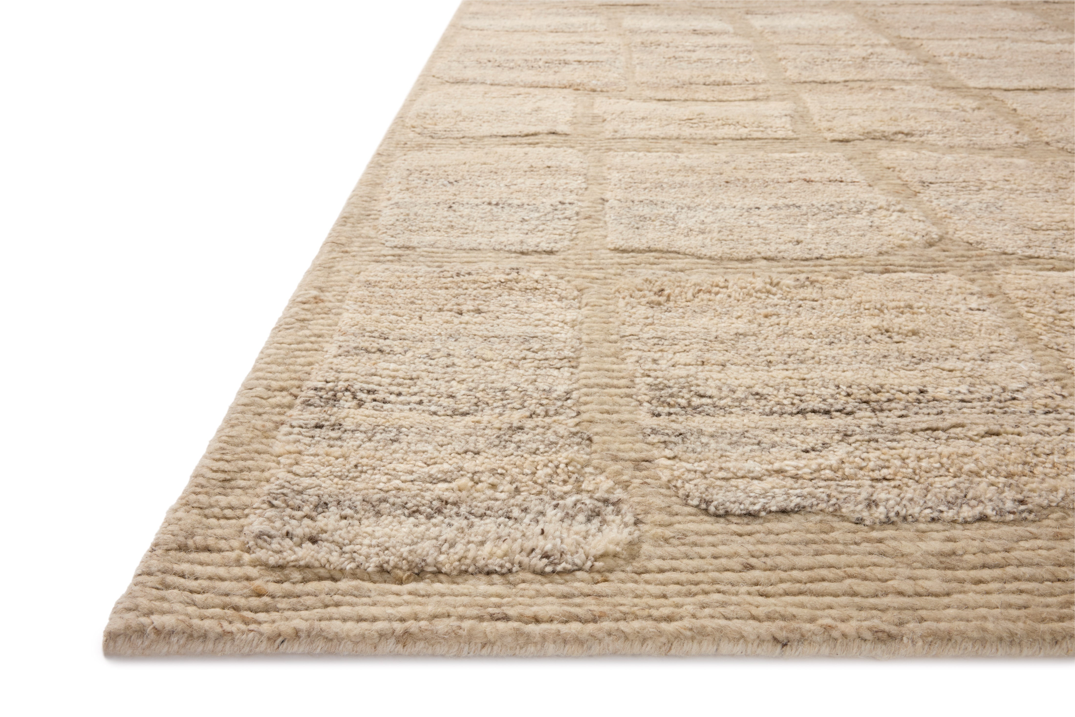 Loloi Hughes Natural Rug, 18" x 18" Sample – view 2
