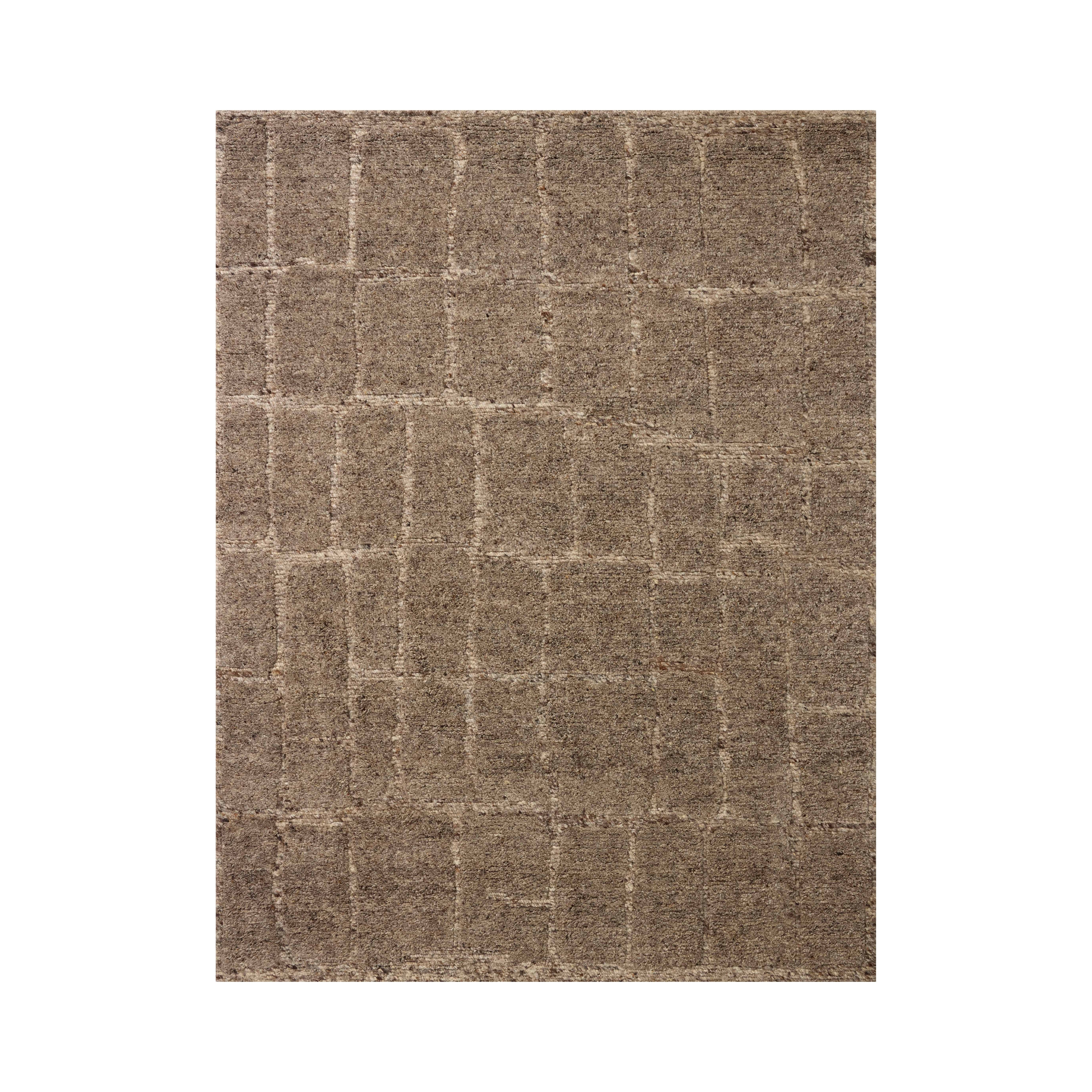 Loloi Hughes Taupe Rug RUGS - wool Loloi 18" x 18"