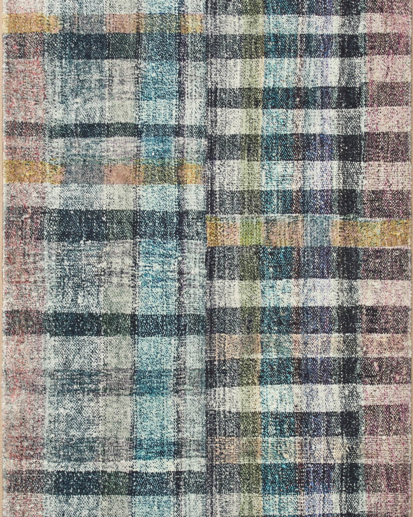 Chris Loves Julia x LoloiHumphrey Plum / Multi Rectangle Rug RUGS - synthetic Loloi