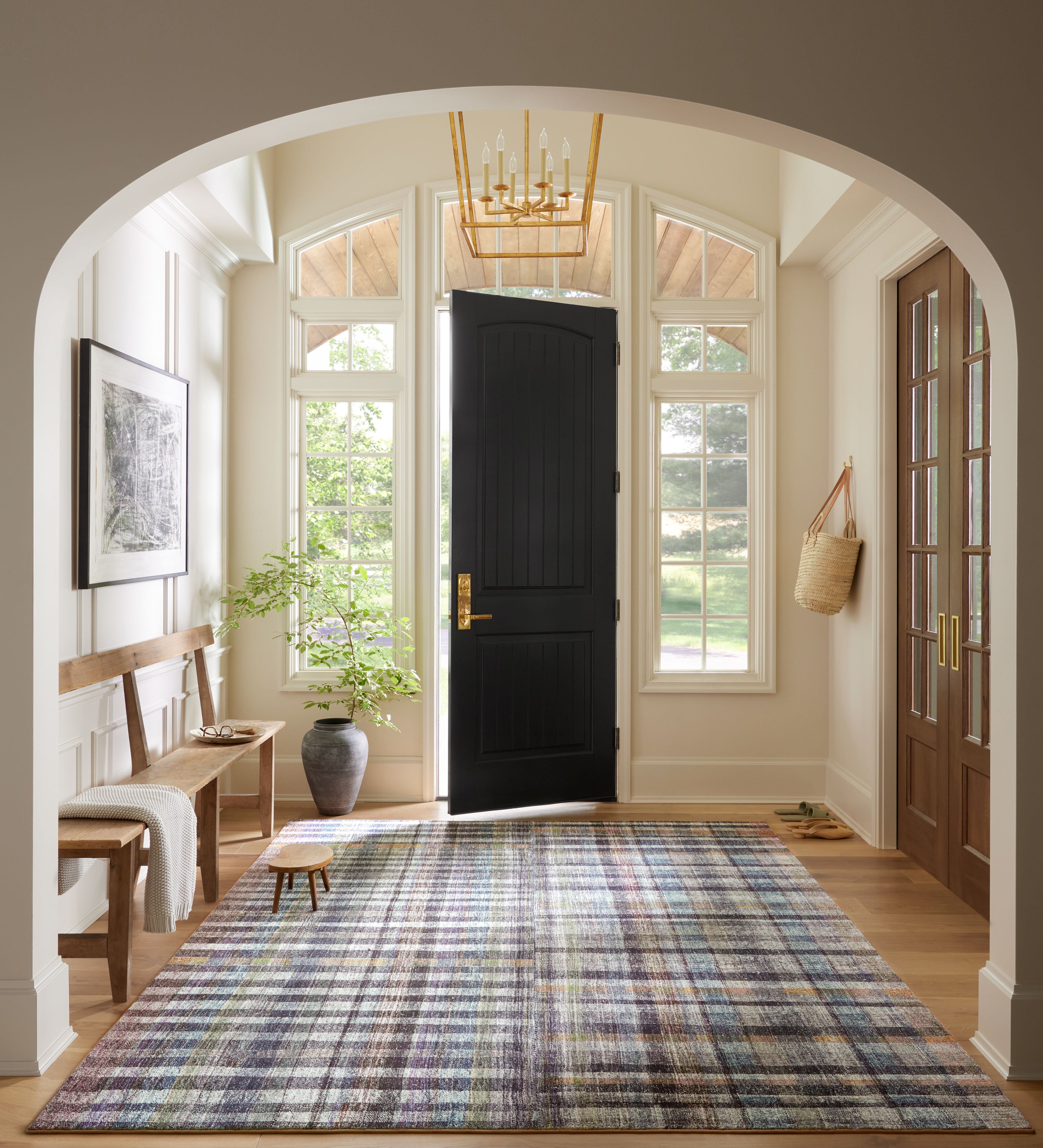 Chris Loves Julia x LoloiHumphrey Plum / Multi Rug RUGS - synthetic Loloi