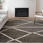 Loloi Iman Beige / Charcoal Rug RUGS - patterned Loloi