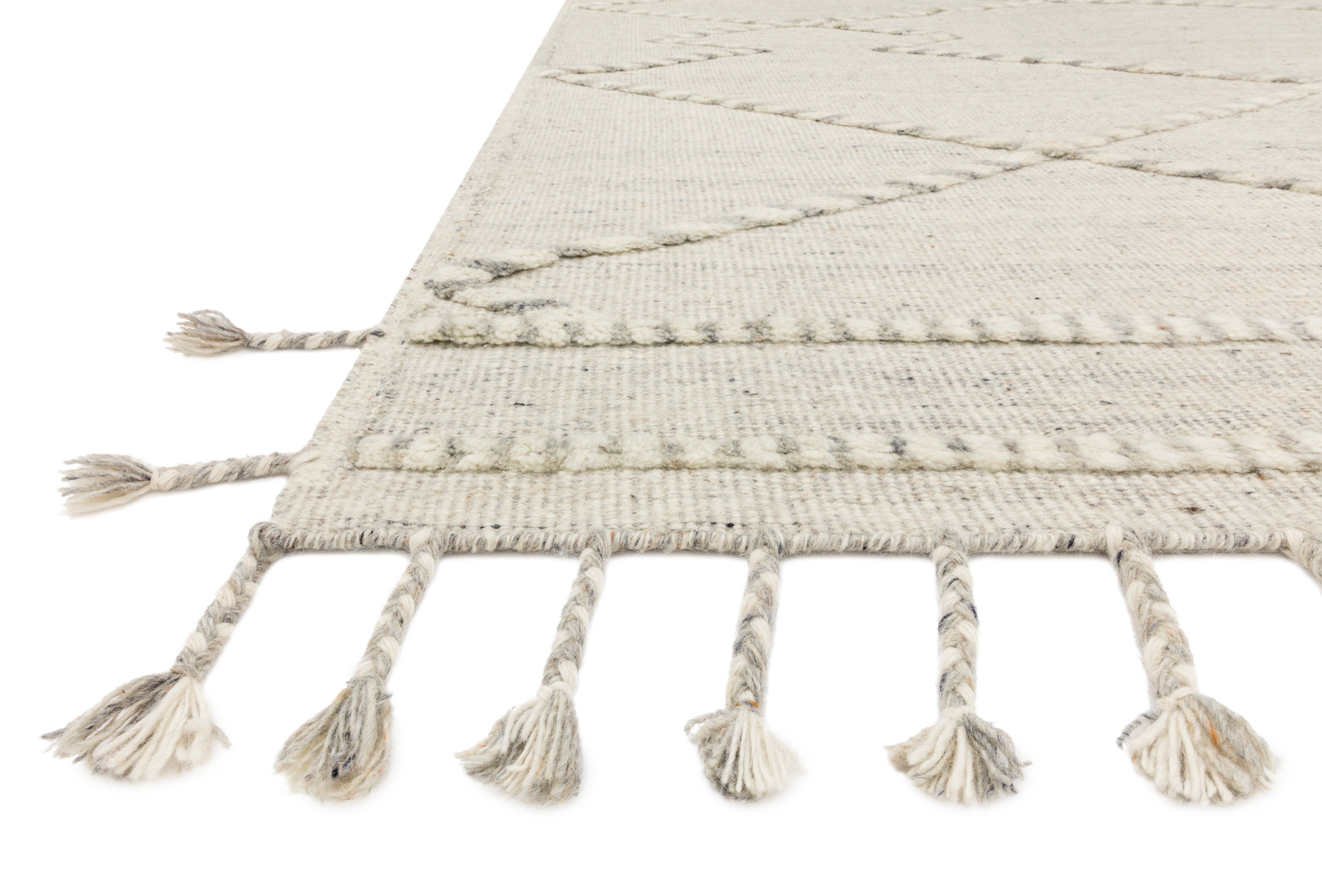 Loloi Iman Ivory / Lt. Grey Rug RUGS - patterned Loloi