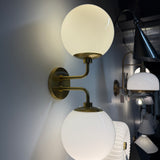 FLOOR MODEL - Stella Double Wall Sconce - Aged Brass