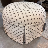 FLOOR MODEL - Buttercup Skirted Ottoman