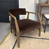 FLOOR MODEL - Tyler Armchair - Surrey Cocoa FURNITURE - floor model Four Hands