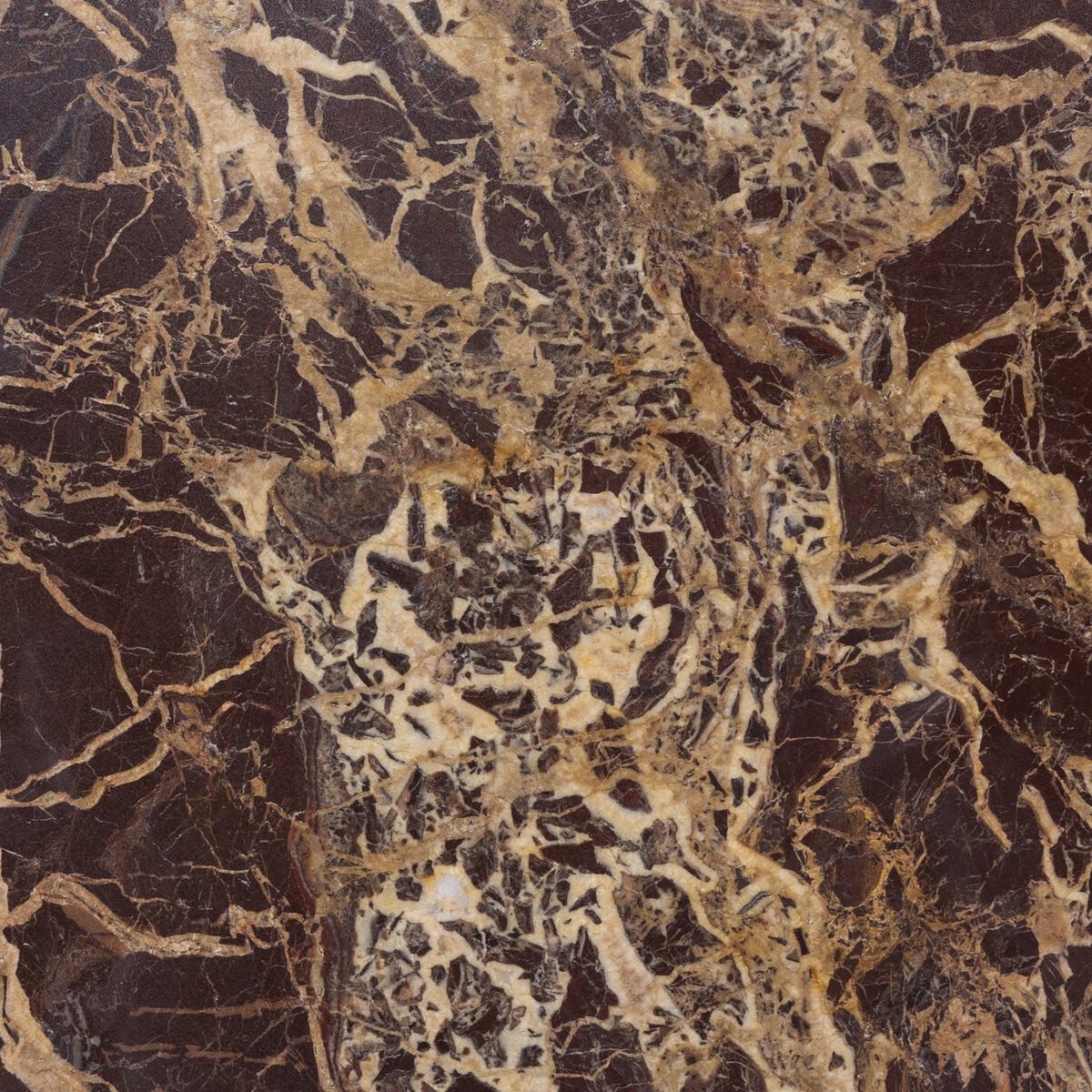Jocelyn End Table - Brown Marble FURNITURE - side table Four Hands