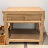FLOOR MODEL - Sutton Reclaimed Wood Nightstand - Natural FURNITURE - floor model Hauer Market