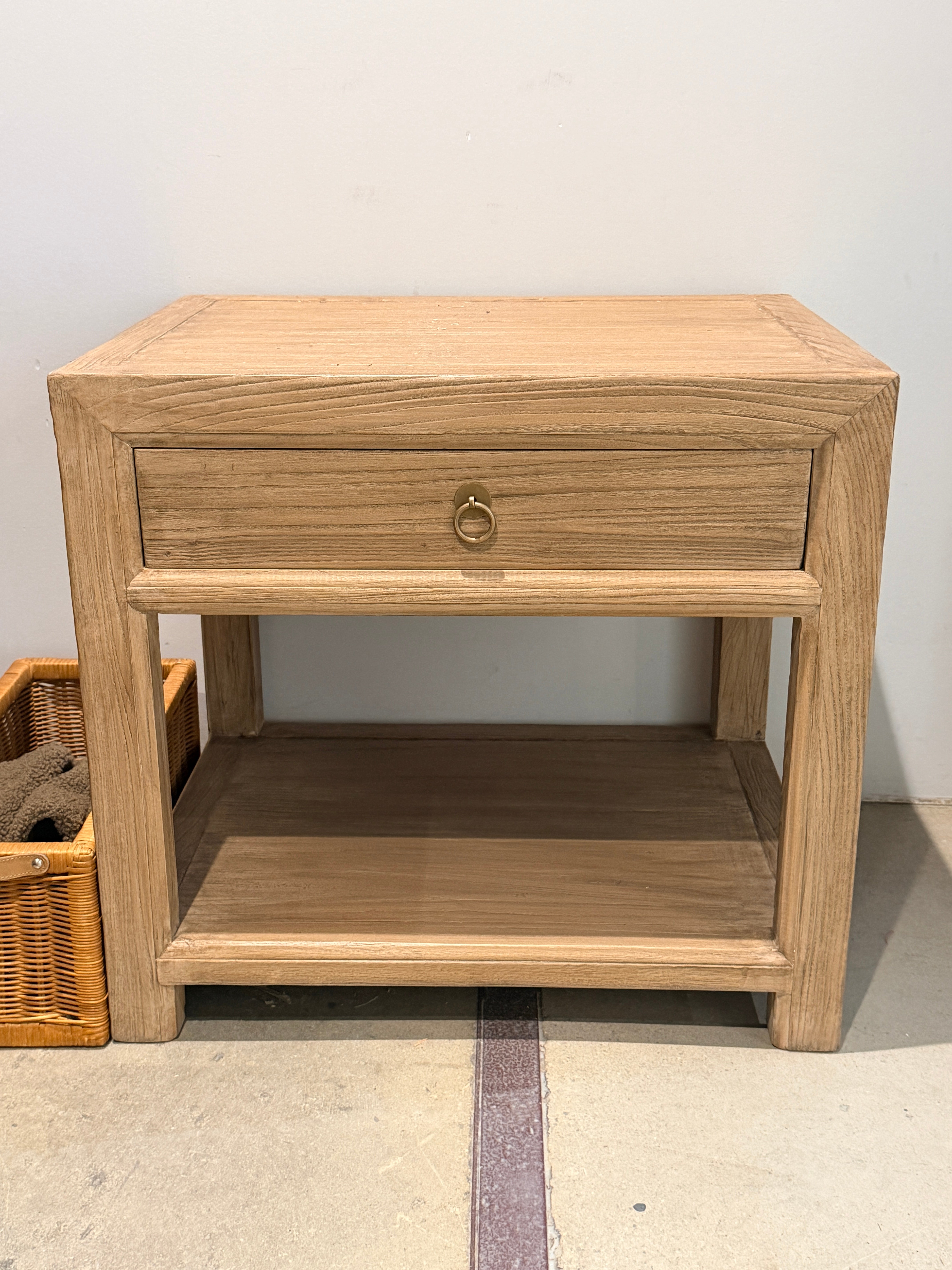 FLOOR MODEL - Sutton Reclaimed Wood Nightstand - Natural FURNITURE - floor model Hauer Market