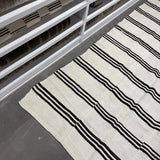 FLOOR MODEL - Vintage Turkish Stripe Hemp Rug - 5'9" x 11'