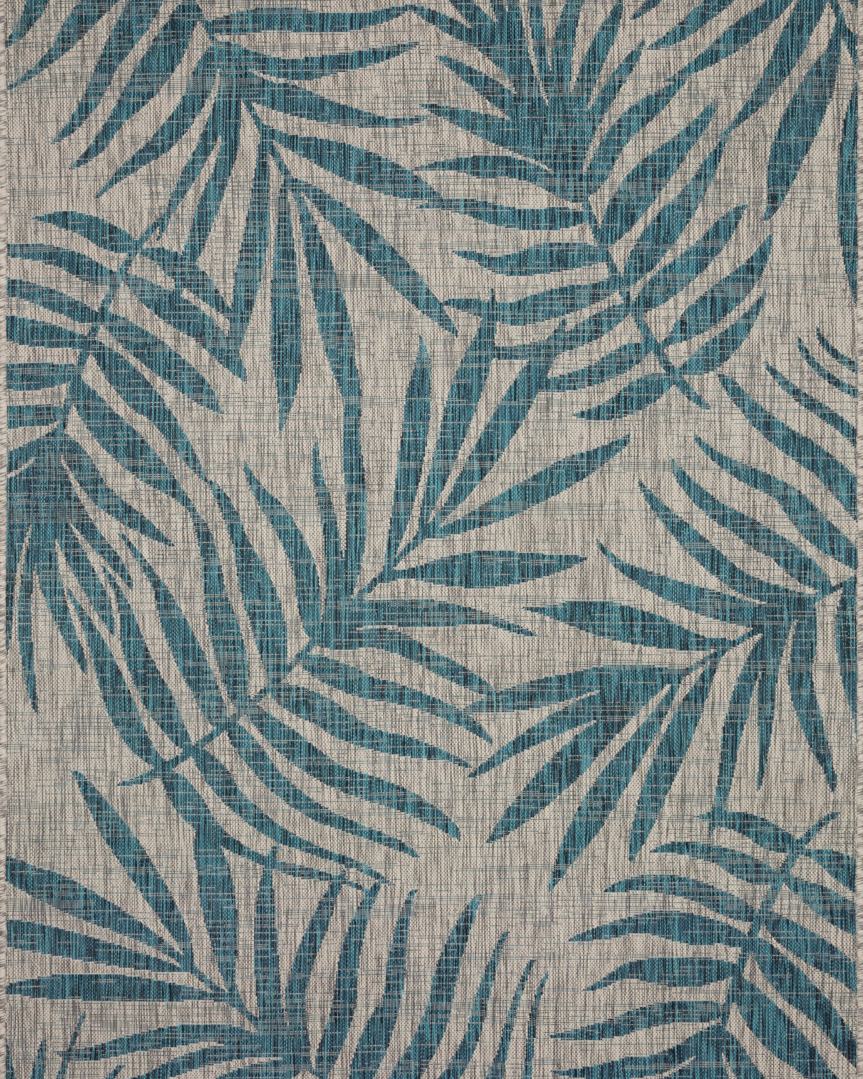Isle Grey / Aqua Rug 5-Rugs - indoor/outdoor Loloi