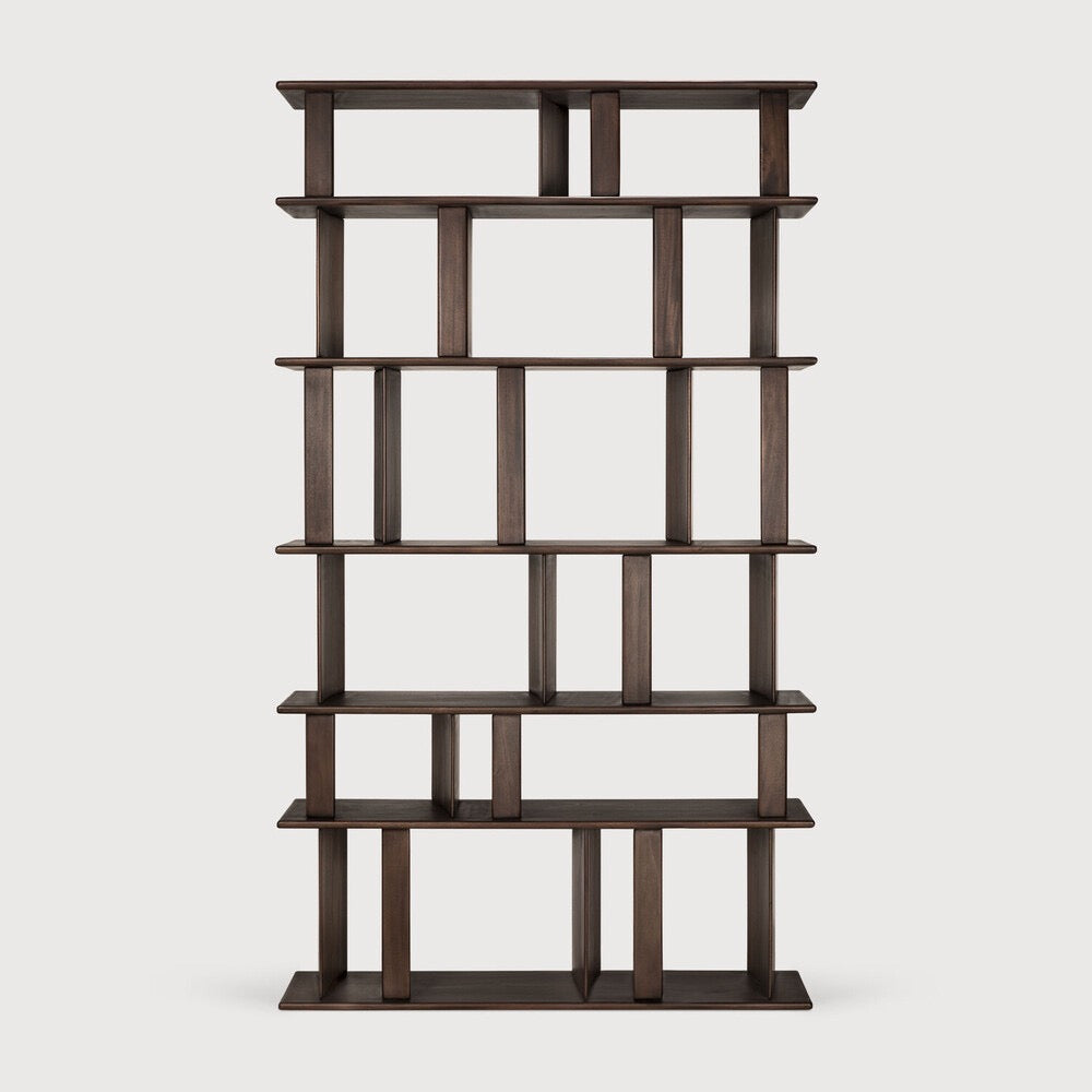 Block Rack Bookshelf 7 - FURNITURE - sideboard/cabinet Ethnicraft Mahogany Espresso