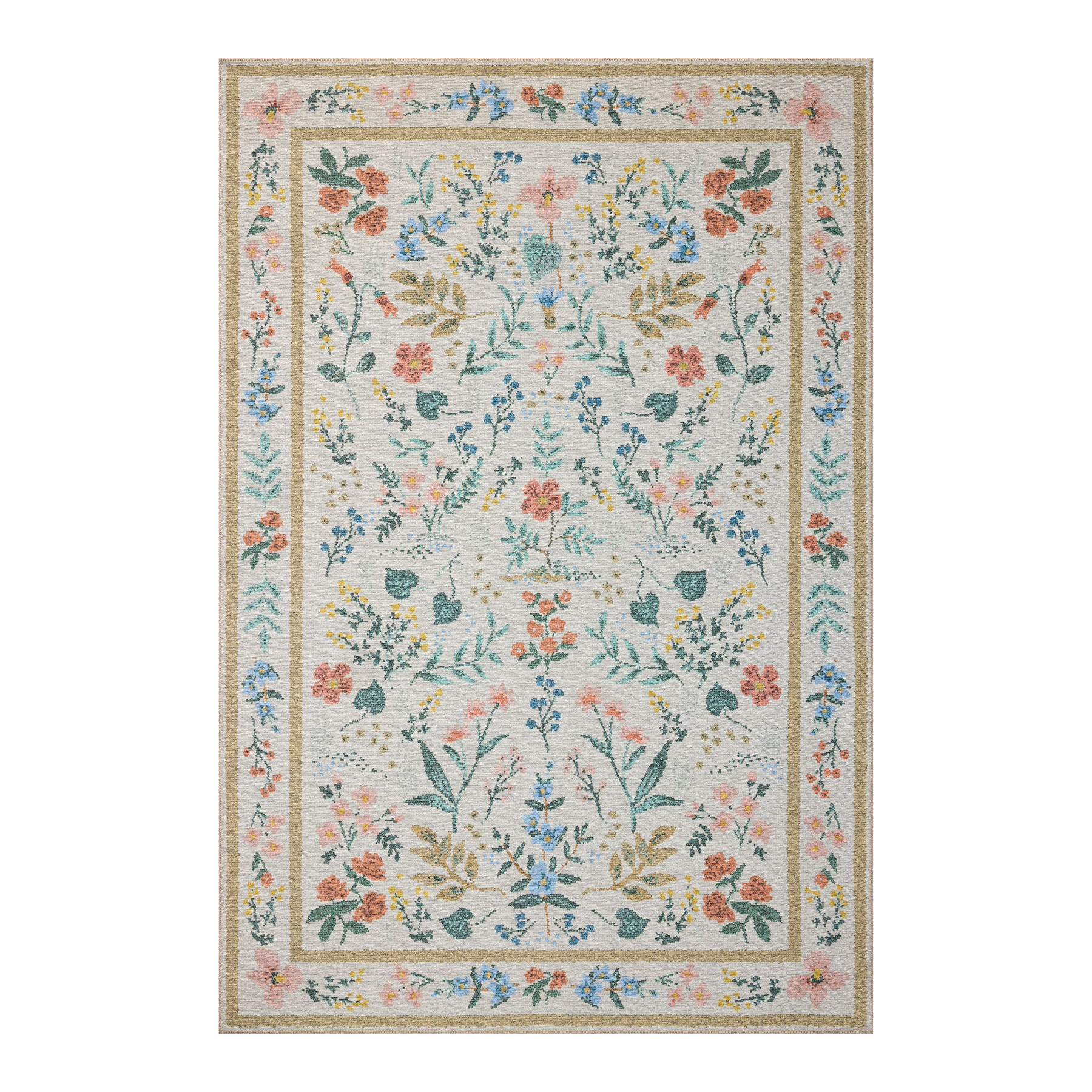 Rifle Paper Co. x Loloi Wildwood Cream Rug RUGS-patterned Loloi 18" x 18" Sample