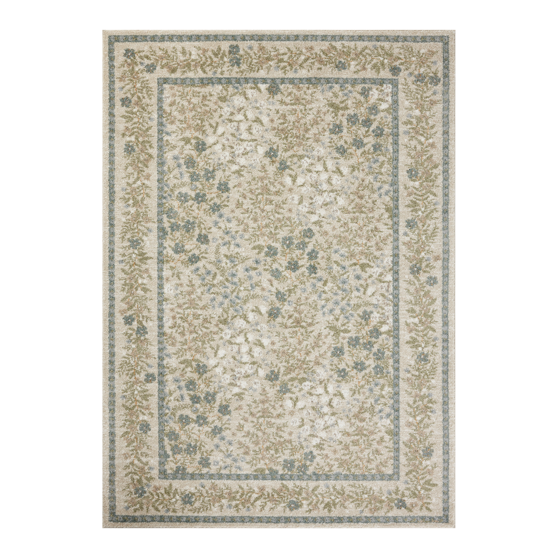Rifle Paper Co. x Loloi Laurel Wildwood Garden Cream Rug 0-RUGS-patterned Loloi