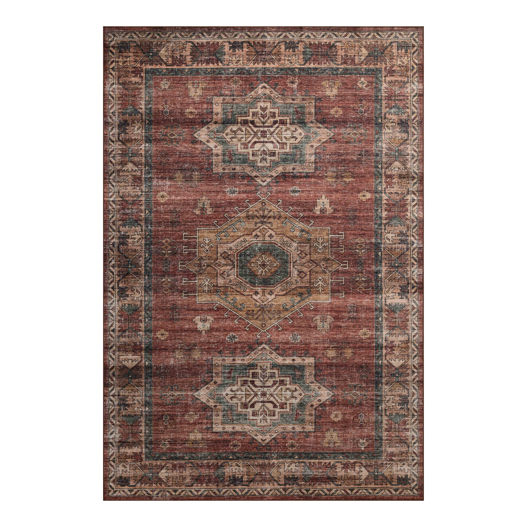 OVERSTOCK RUG - Loloi Anniston Spice / Multi Washable Rug - 7'6" x 9'6" IN STORE - Sale Rug Loloi