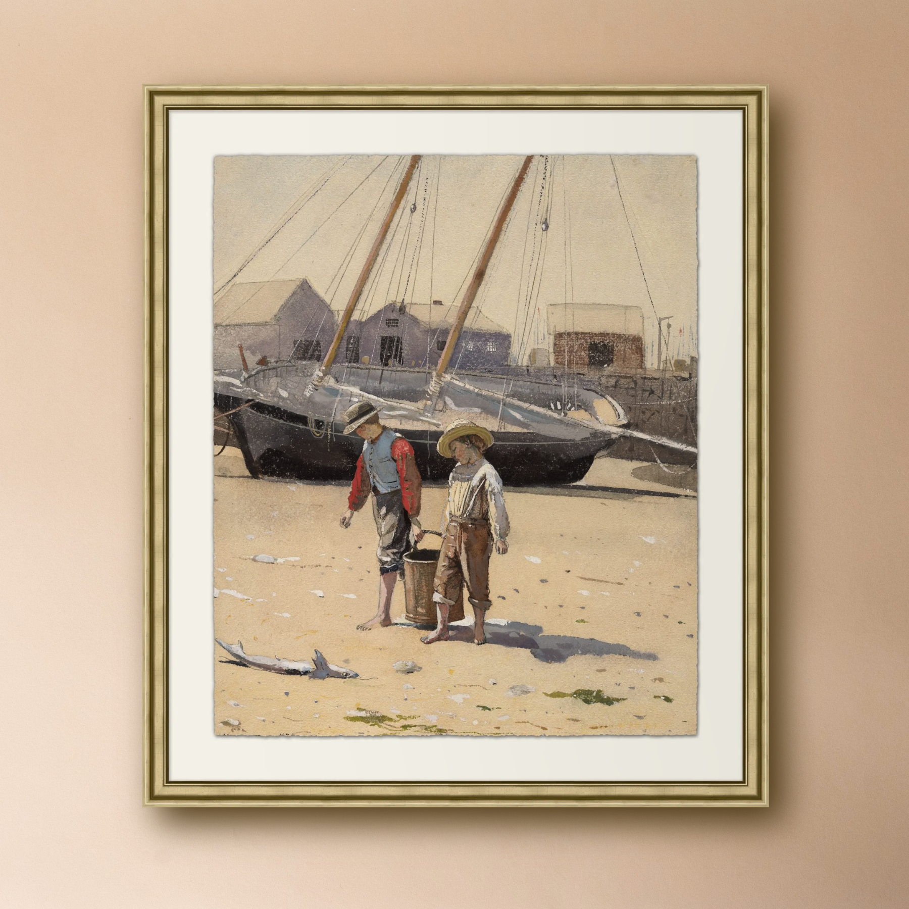 "Collecting the Sea" Framed Art Print ARTWORK - framed art Wendover Art Group