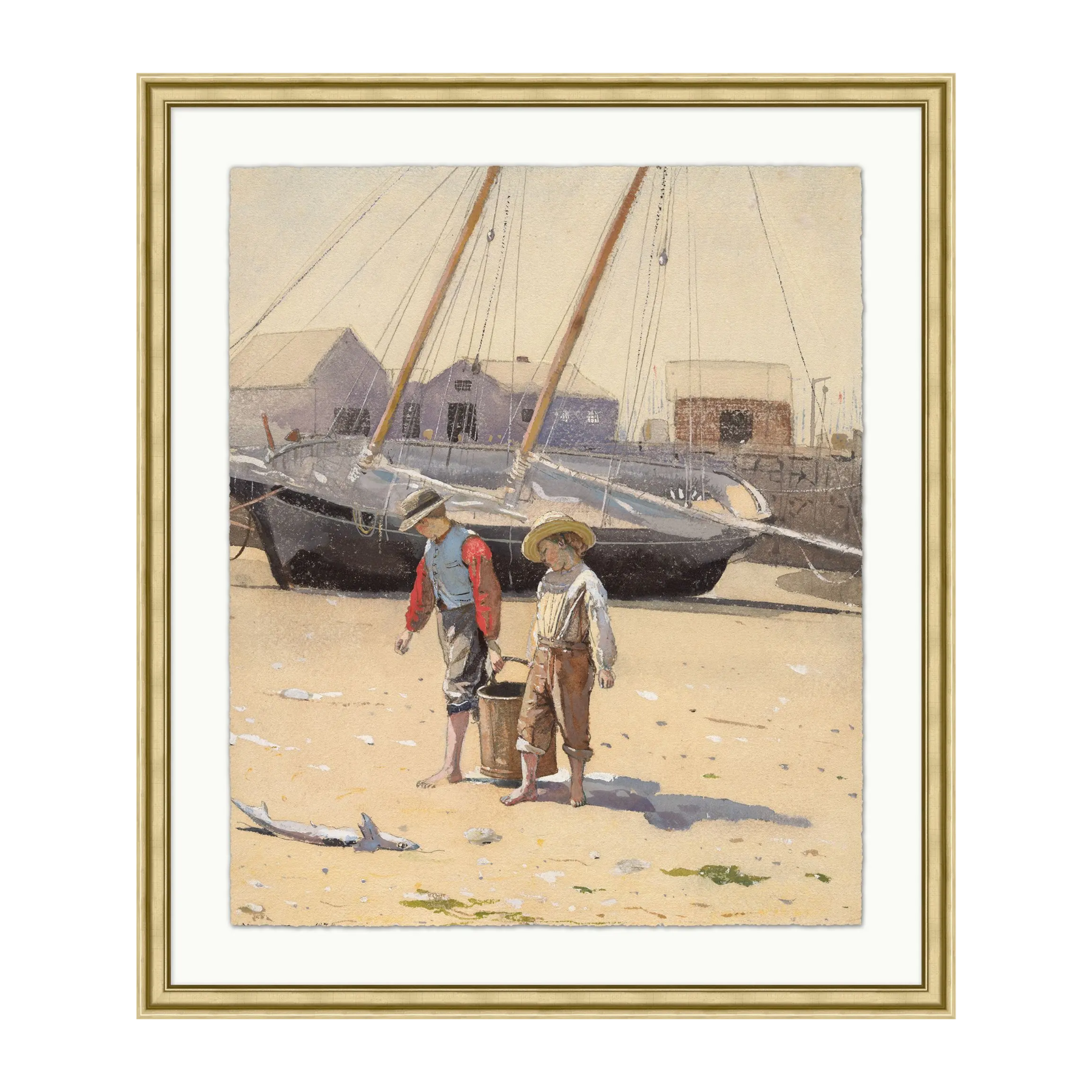 "Collecting the Sea" Framed Art Print ARTWORK - framed art Wendover Art Group