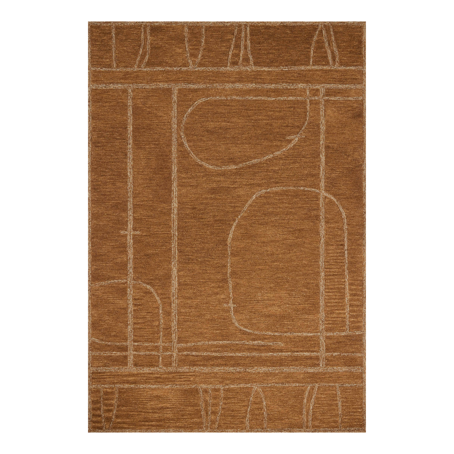 Jeremiah Brent x Loloi Barrow Clay / Natural Rug RUGS-geometric Loloi