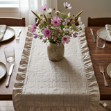 R&W made - Ruffle Table Runner