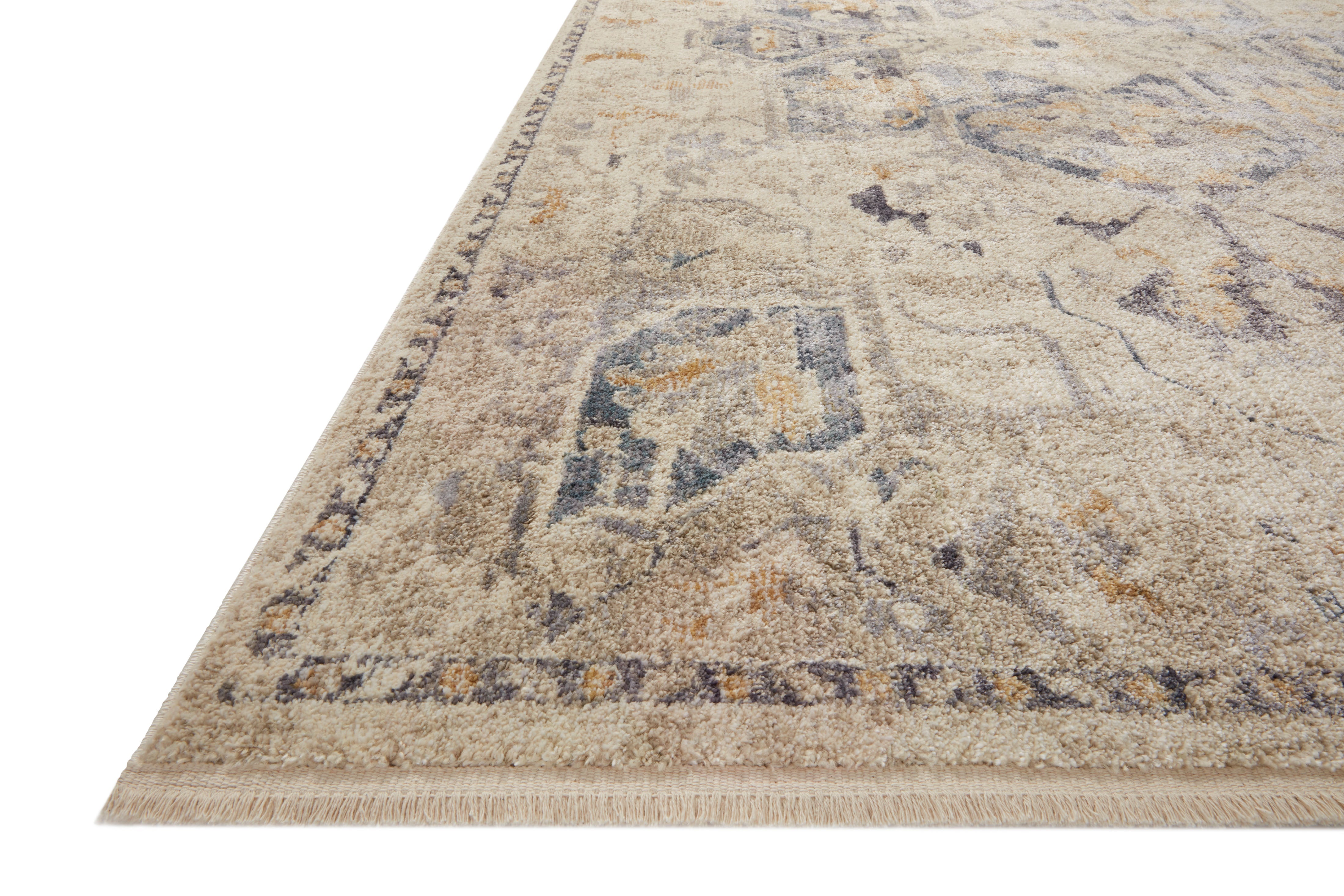 Magnolia Home By Joanna Gaines x Loloi Janey Natural / Indigo Rug RUGS - synthetic Loloi