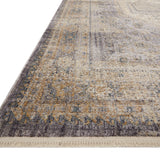 Magnolia Home By Joanna Gaines x Loloi Janey Slate / Gold Rug RUGS - synthetic Loloi