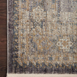 Magnolia Home By Joanna Gaines x Loloi Janey Slate / Gold Rug RUGS - synthetic Loloi