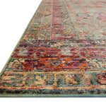 Loloi Javari Slate / Berry Rug RUGS - synthetic Loloi