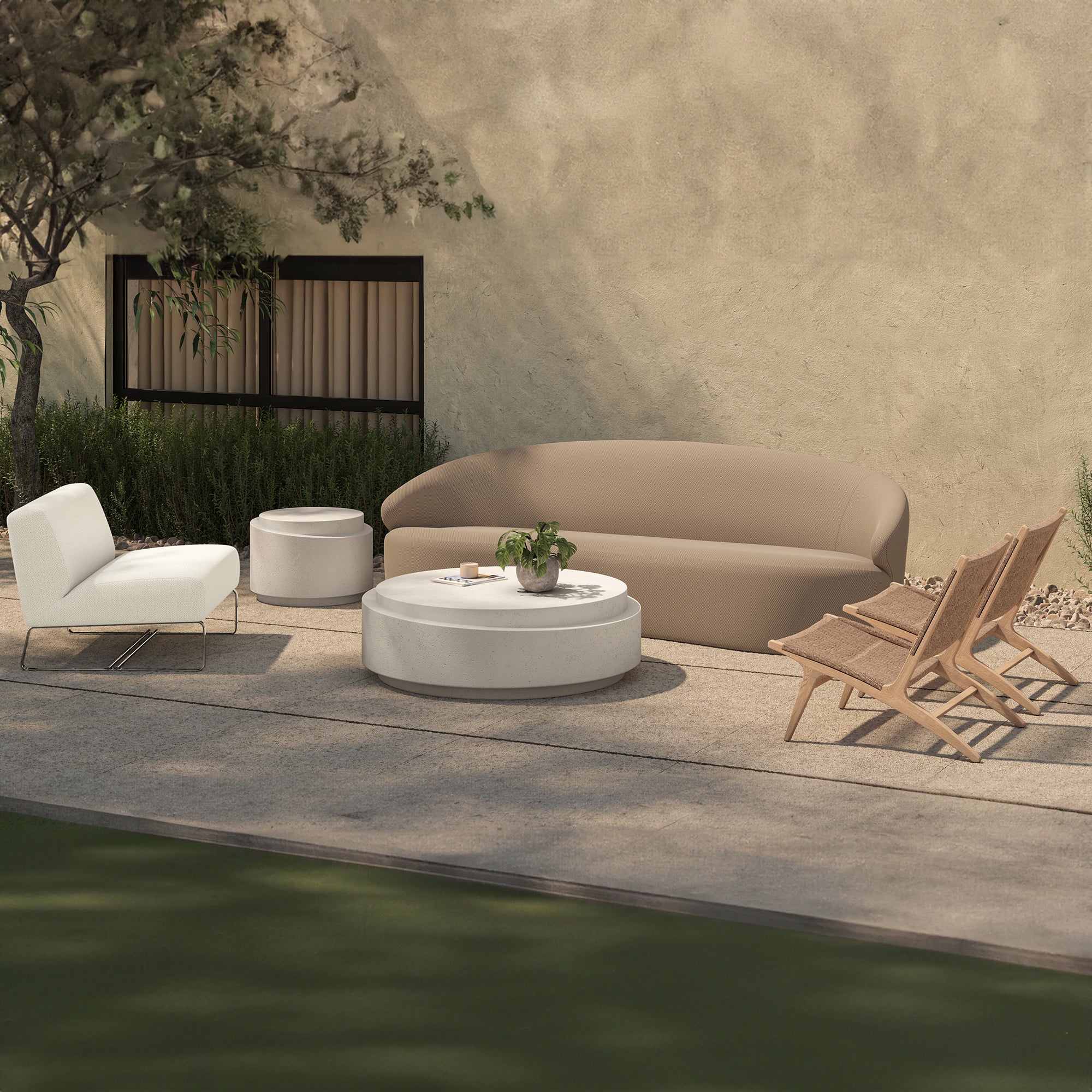 Cosmo Outdoor Accent Table FURNITURE - outdoor table Moe's Furniture