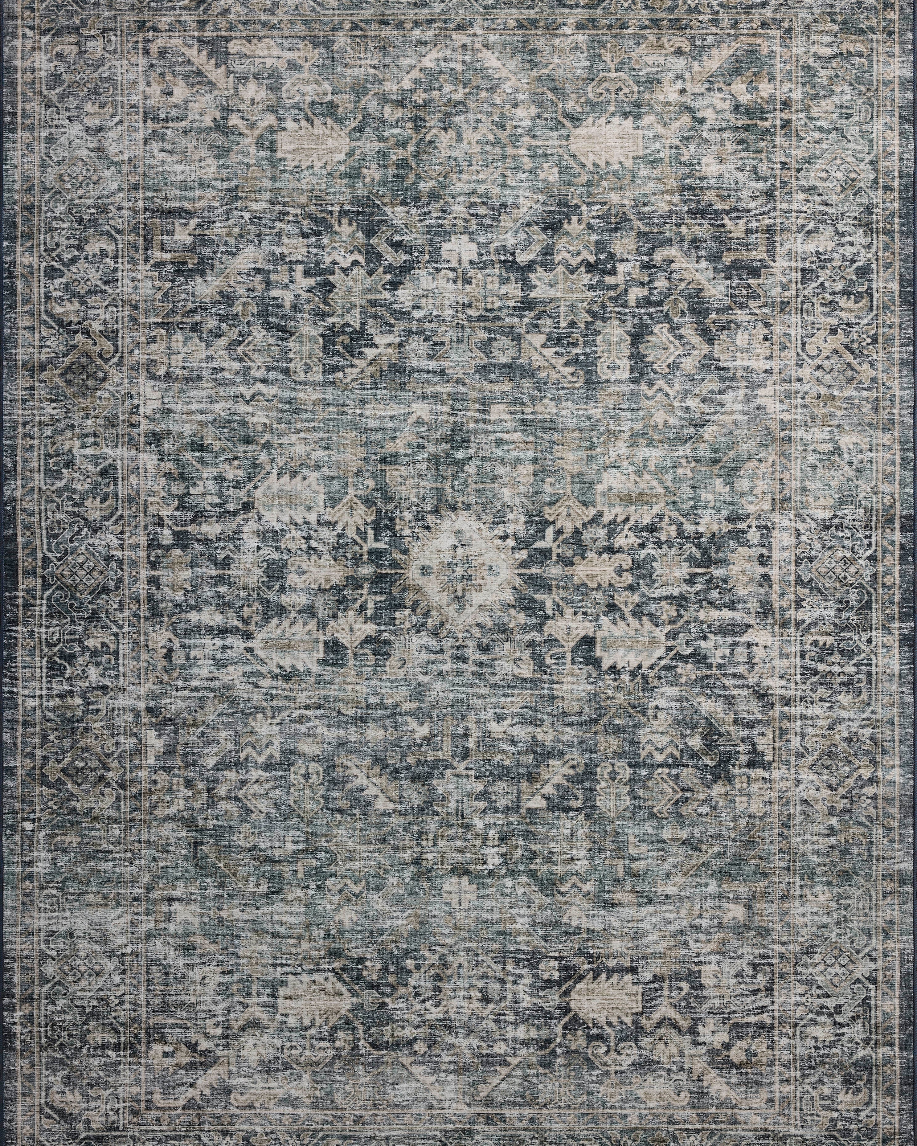 IN STORE - Loloi Josie Ocean / Natural Washable Rug IN STORE - Rugs Loloi