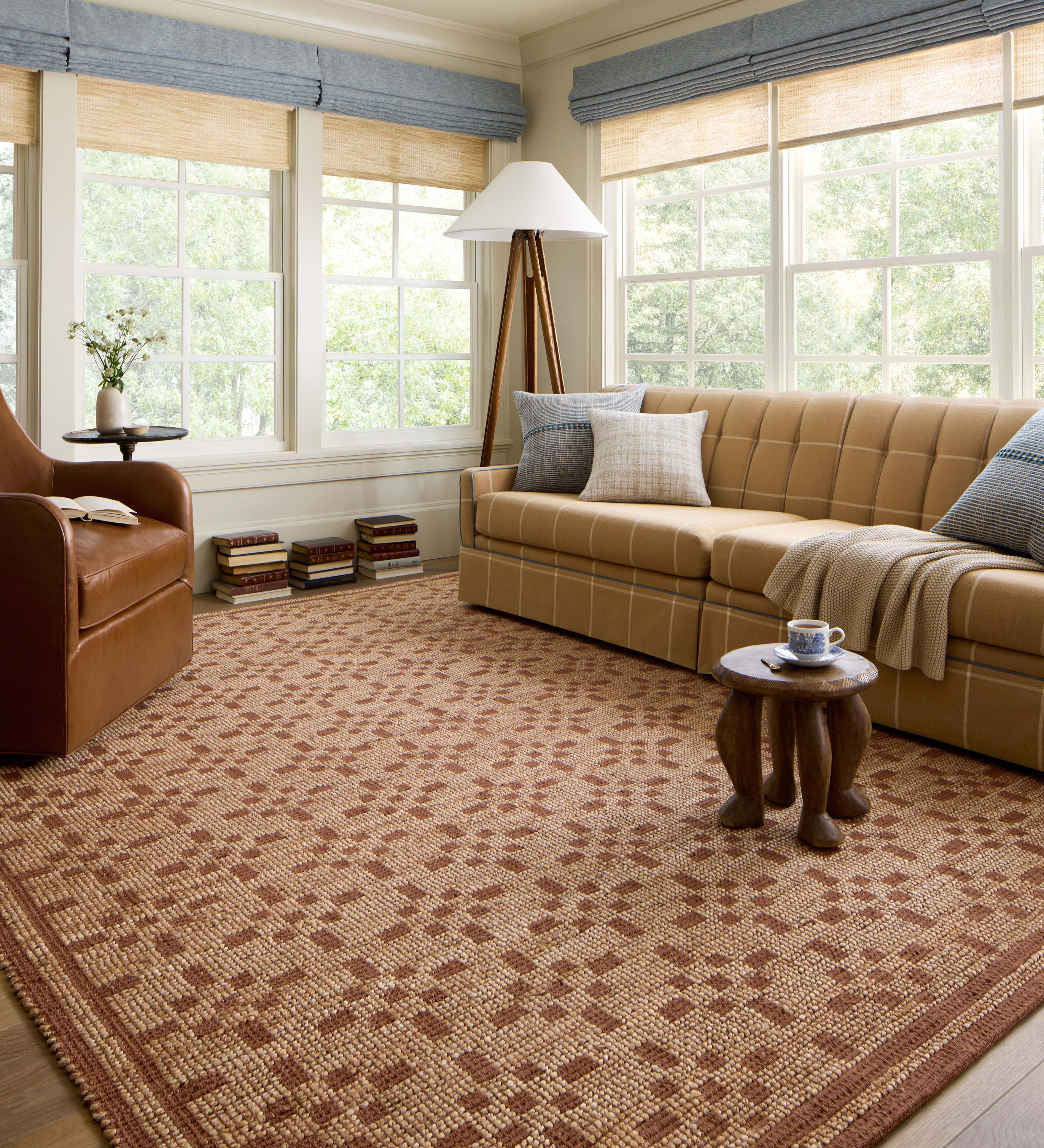 Chris Loves Julia x Loloi Judy Natural / Spice Rug 0-RUGS - jute Loloi