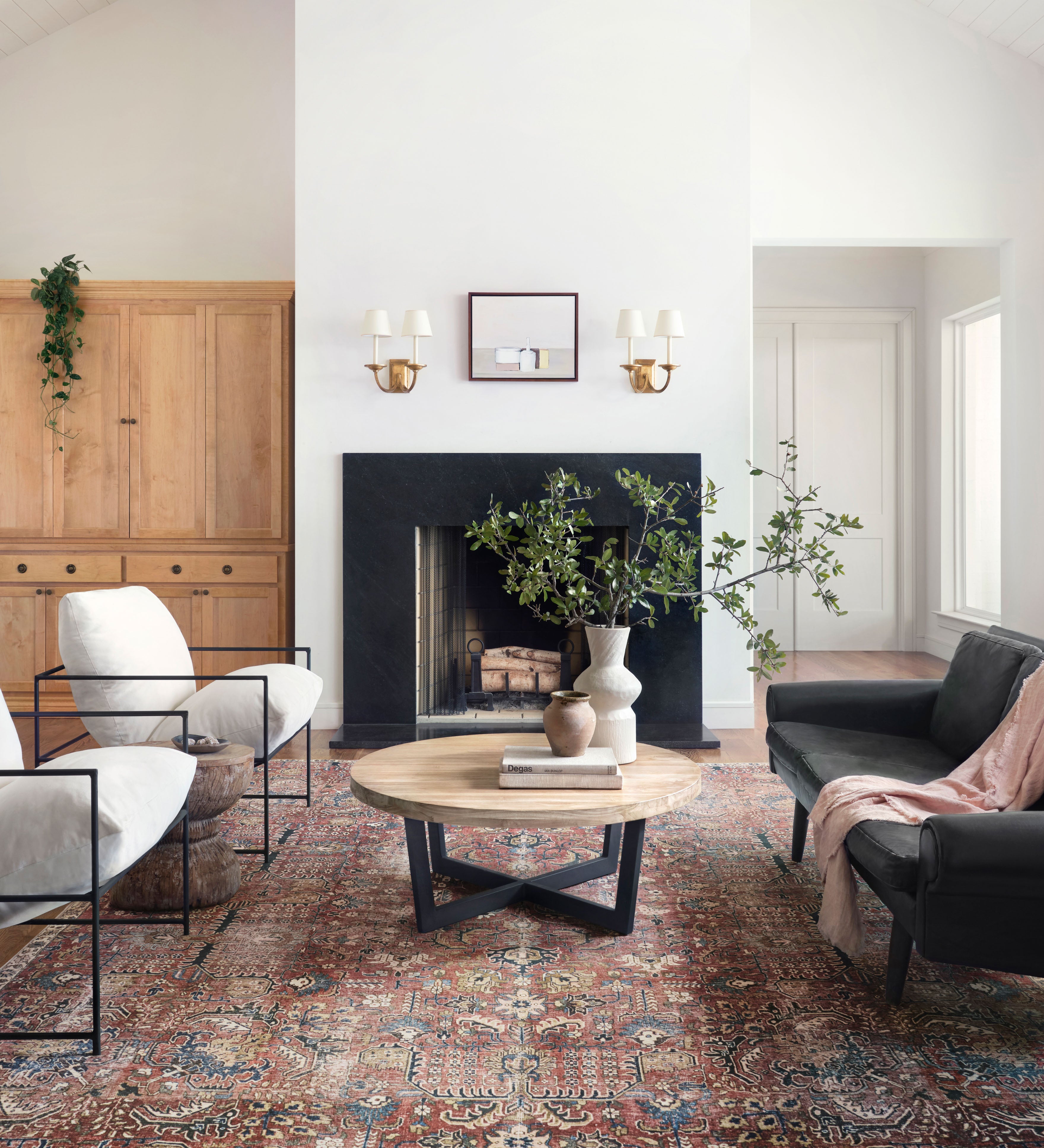 Chris Loves Julia x Loloi Jules Merlot / Multi Rug RUGS - synthetic Loloi
