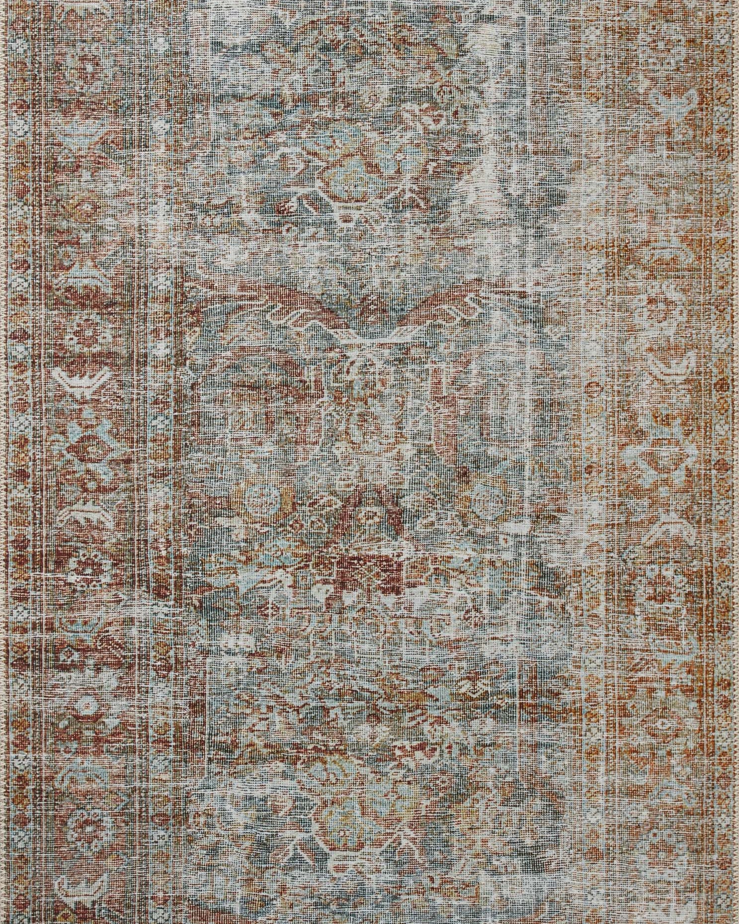 Chris Loves Julia x Loloi Jules Lagoon / Brick Rug 0-patterned Loloi