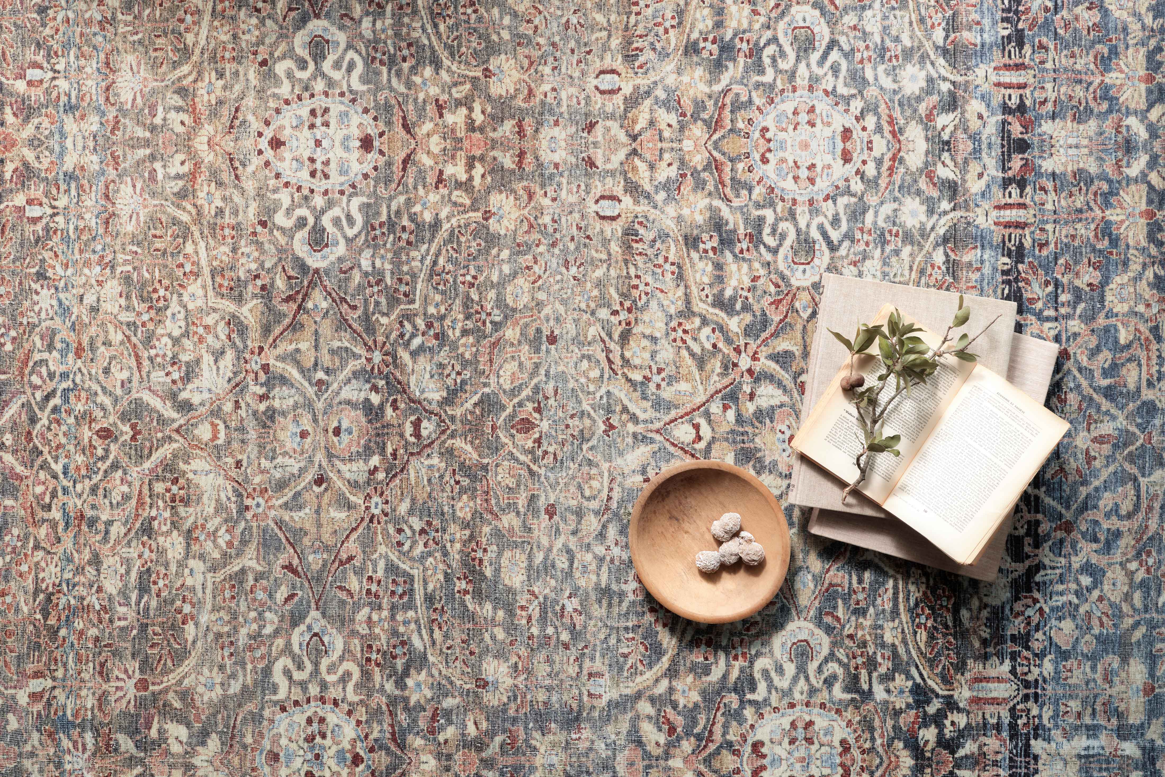 Chris Loves Julia x Loloi Jules Denim / Spice Rug 0-patterned Loloi