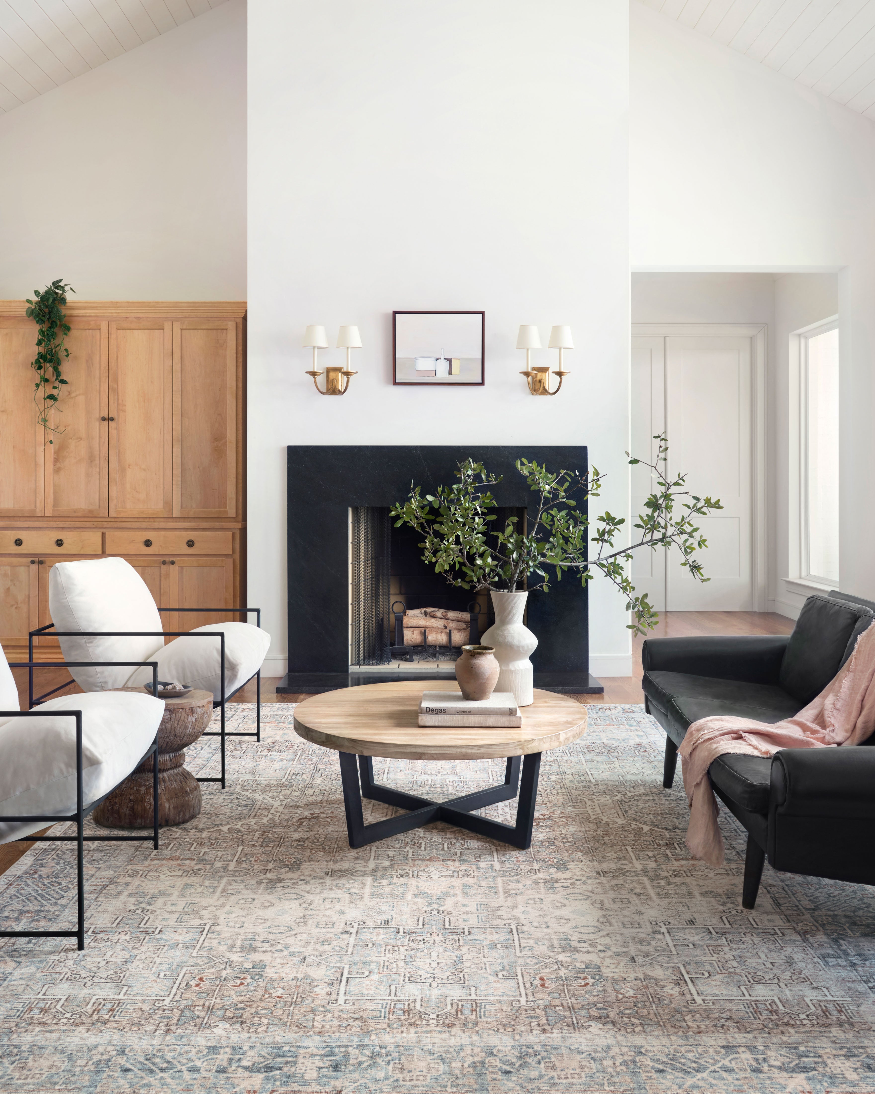 Chris Loves Julia x Loloi Jules Natural / Ocean Rug 0-patterned Loloi