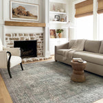 Chris Loves Julia x Loloi Jules Emerald / Antique Ivory Rug 0-patterned Loloi