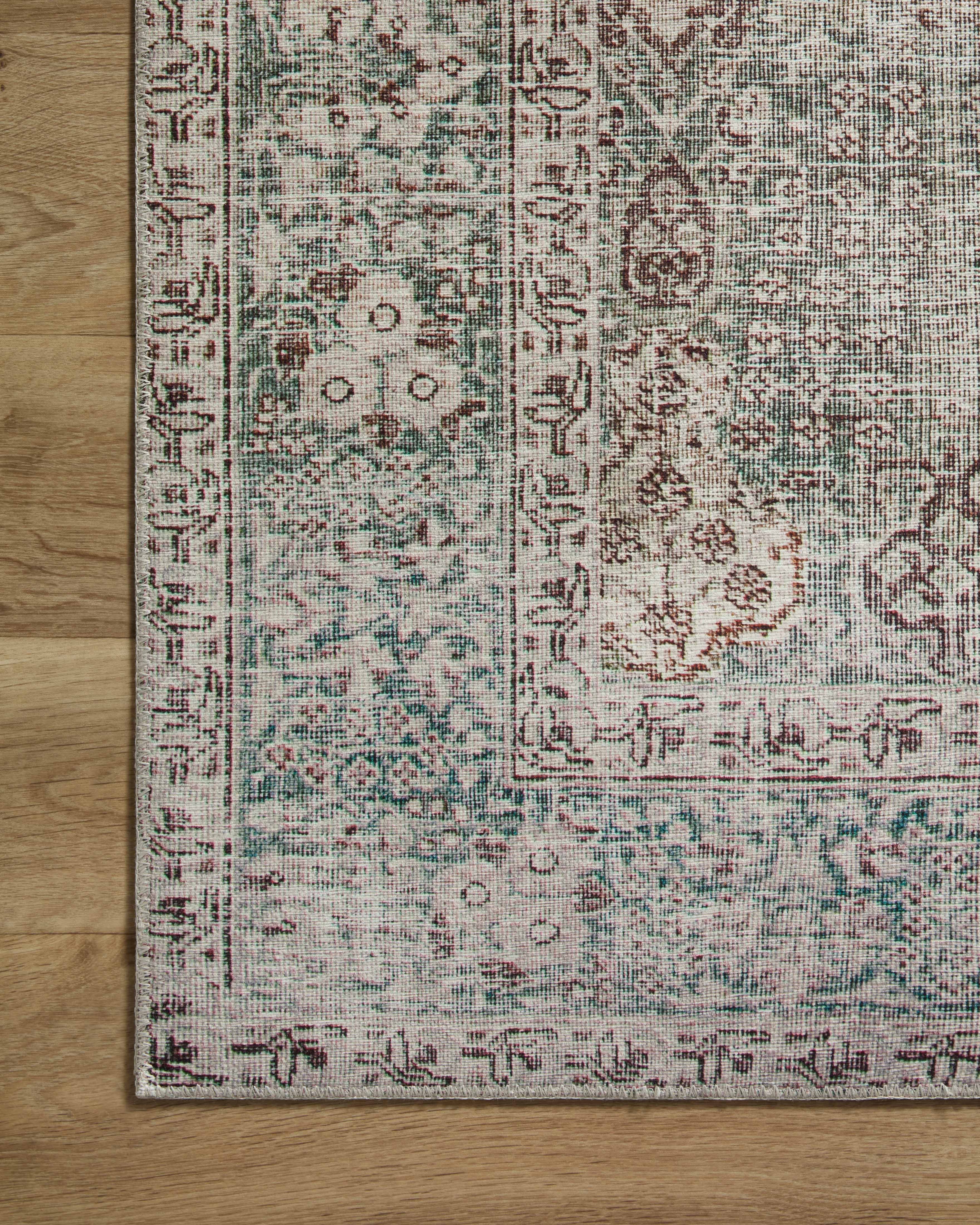 Chris Loves Julia x Loloi Jules Emerald / Antique Ivory Rug 0-patterned Loloi