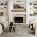Chris Loves Julia x Loloi Jules Emerald / Antique Ivory Rug 0-patterned Loloi