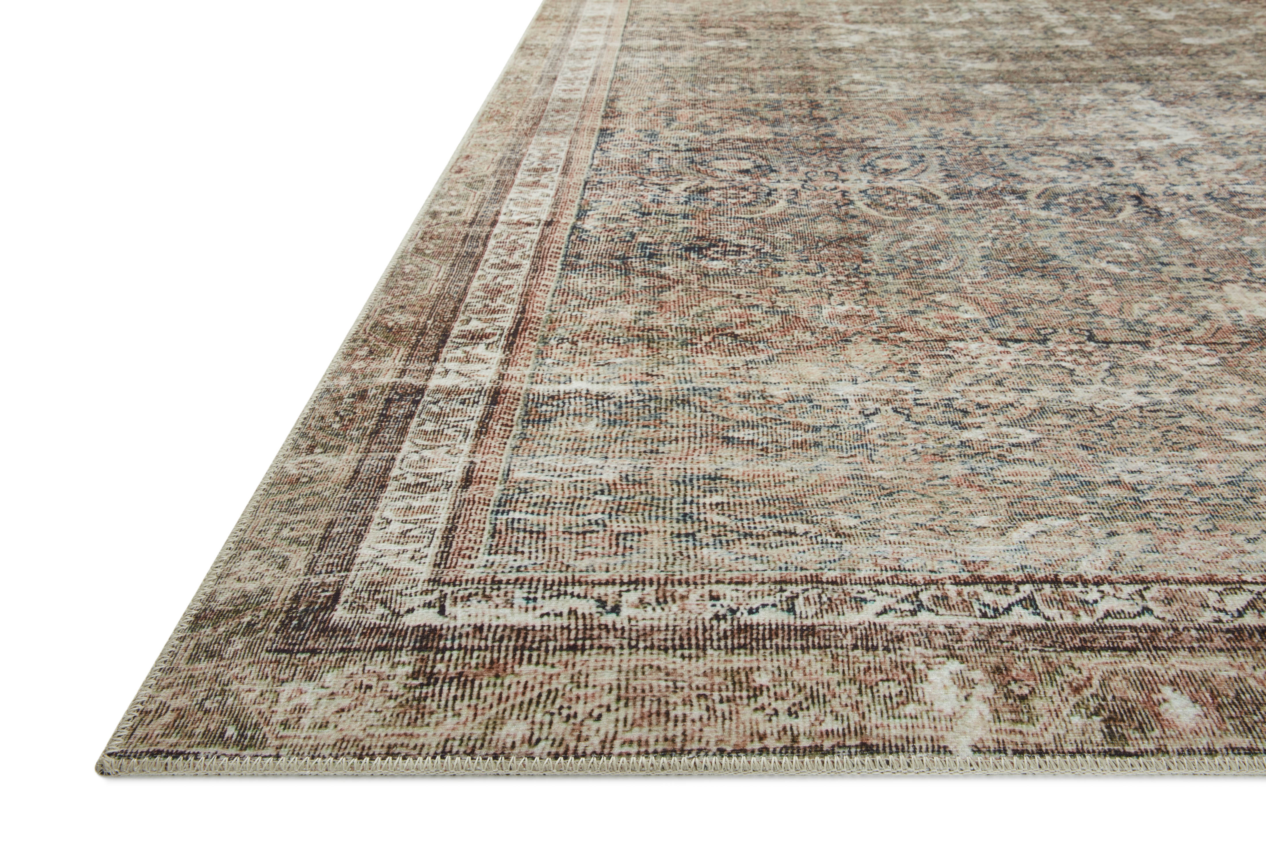 Chris Loves Julia x Loloi Jules Ink / Terracotta Rug 0-patterned rugs Loloi