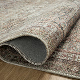 Chris Loves Julia x Loloi Jules Ink / Terracotta Rug 0-patterned rugs Loloi