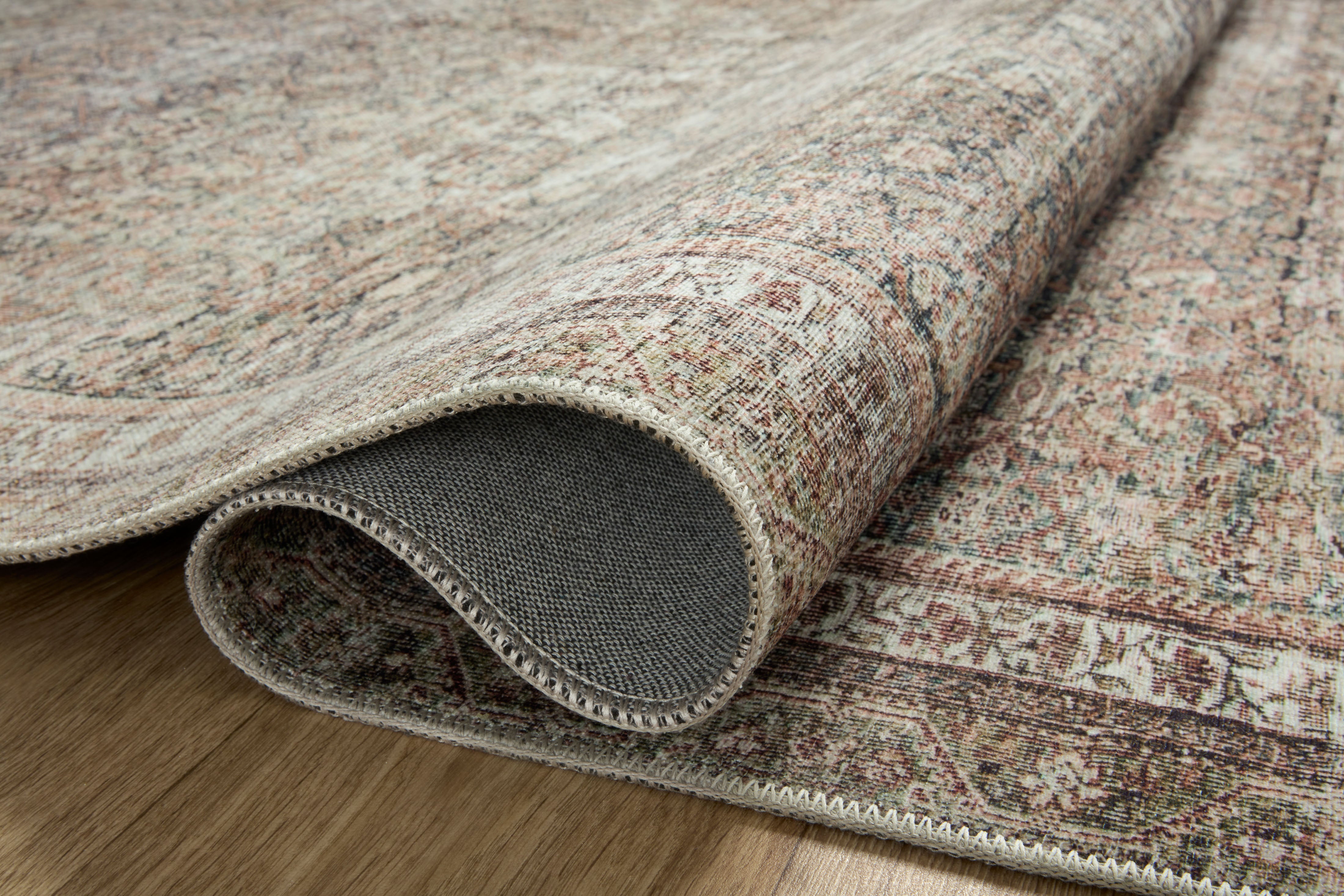 Chris Loves Julia x Loloi Jules Ink / Terracotta Rug 0-patterned rugs Loloi