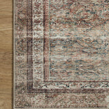 Chris Loves Julia x Loloi Jules Ink / Terracotta Rug 0-patterned rugs Loloi