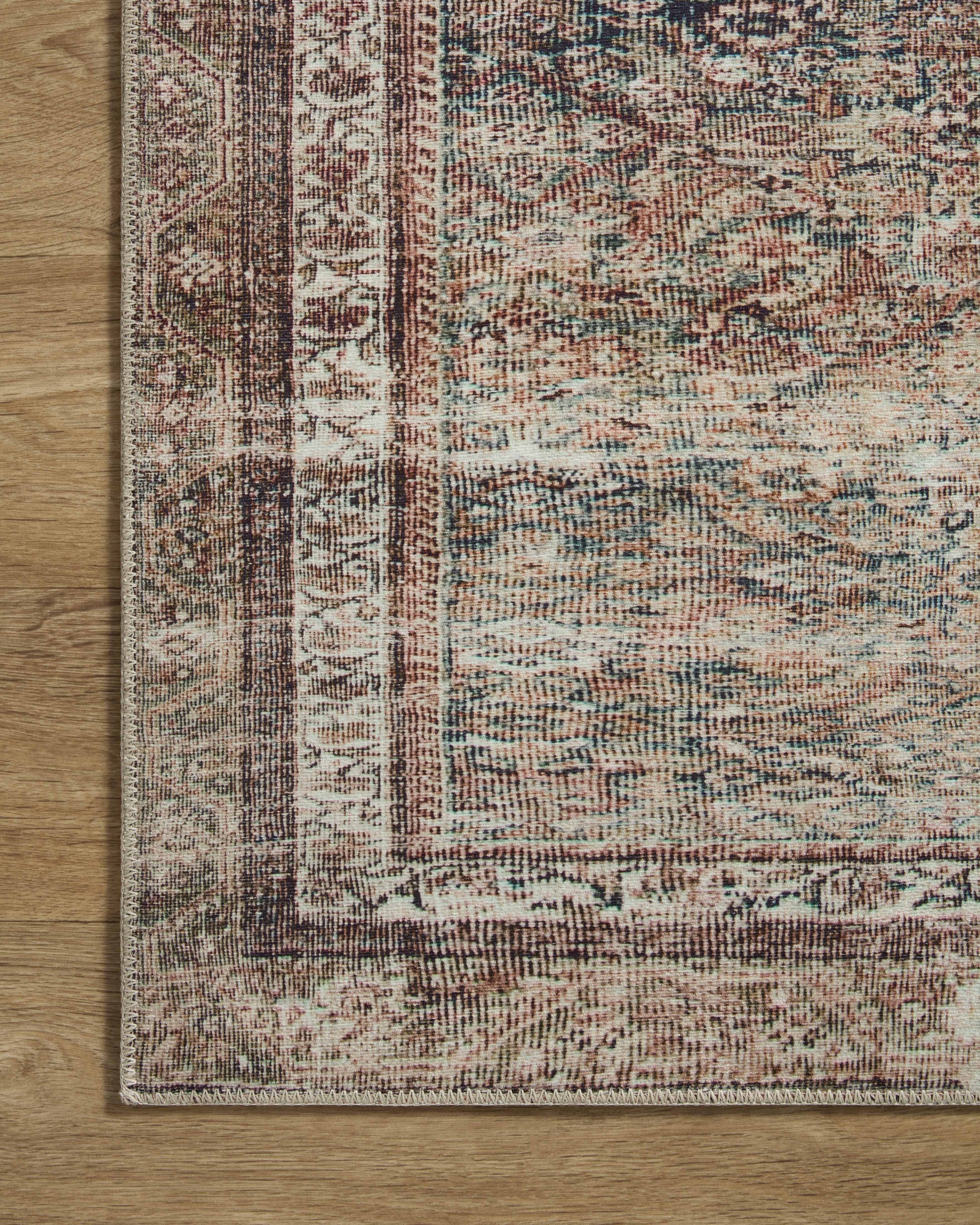 Chris Loves Julia x Loloi Jules Ink / Terracotta Rug 0-patterned rugs Loloi