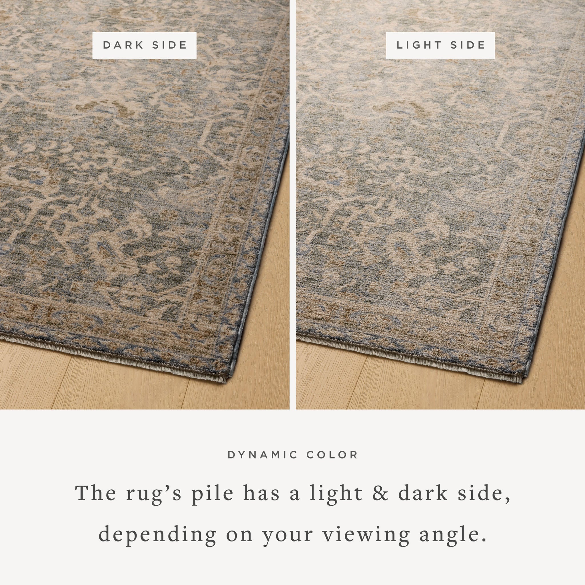 Joanna Gaines x Loloi Junie Blue / Natural Rug RUGS - synthetic Loloi