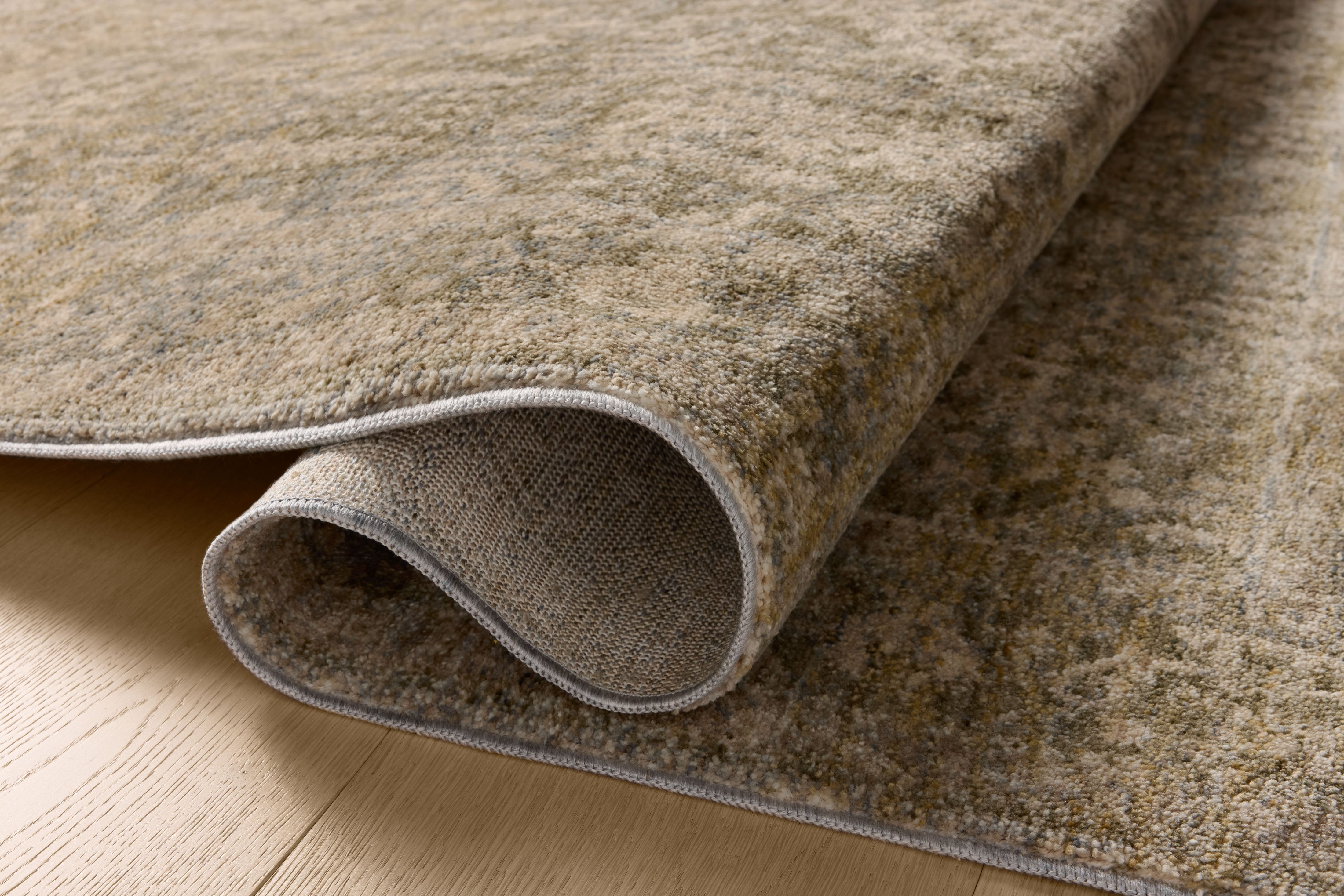 Magnolia Home by Joanna Gaines x Loloi Junie Moss / Natural Rug RUGS - vintage inspired Loloi