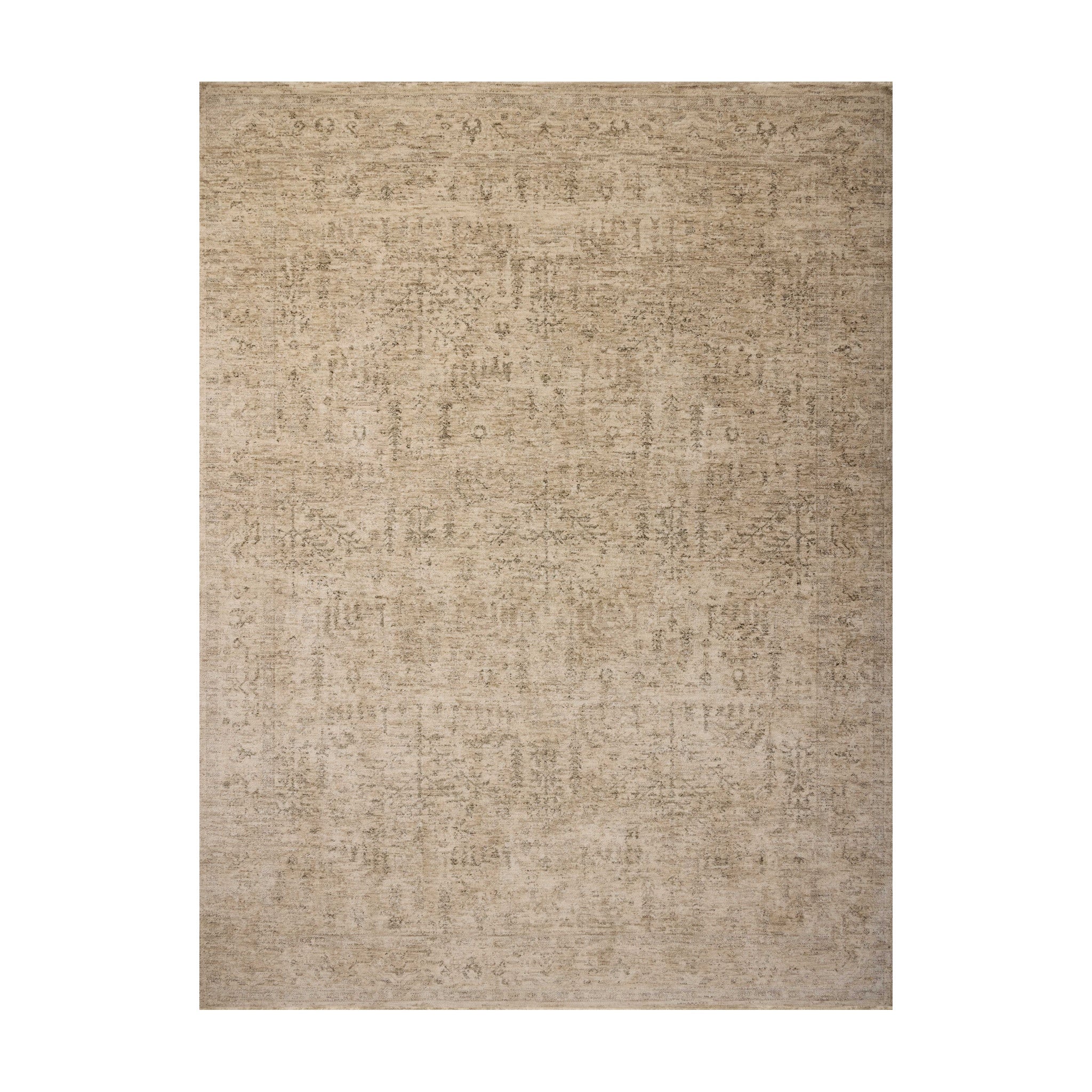 Joanna Gaines x Loloi Junie Oatmeal / Smoke Rug RUGS - synthetic Loloi 18" x 18"