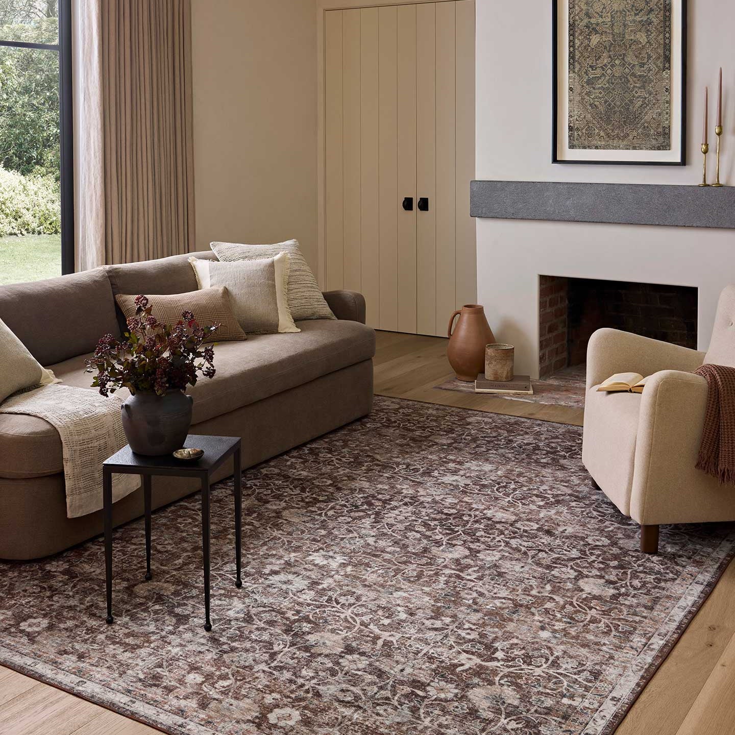 FLOOR MODEL - Amber Lewis x Loloi Josie Earth / Natural - 3'6" x 5'6" RUGS - floor model Loloi