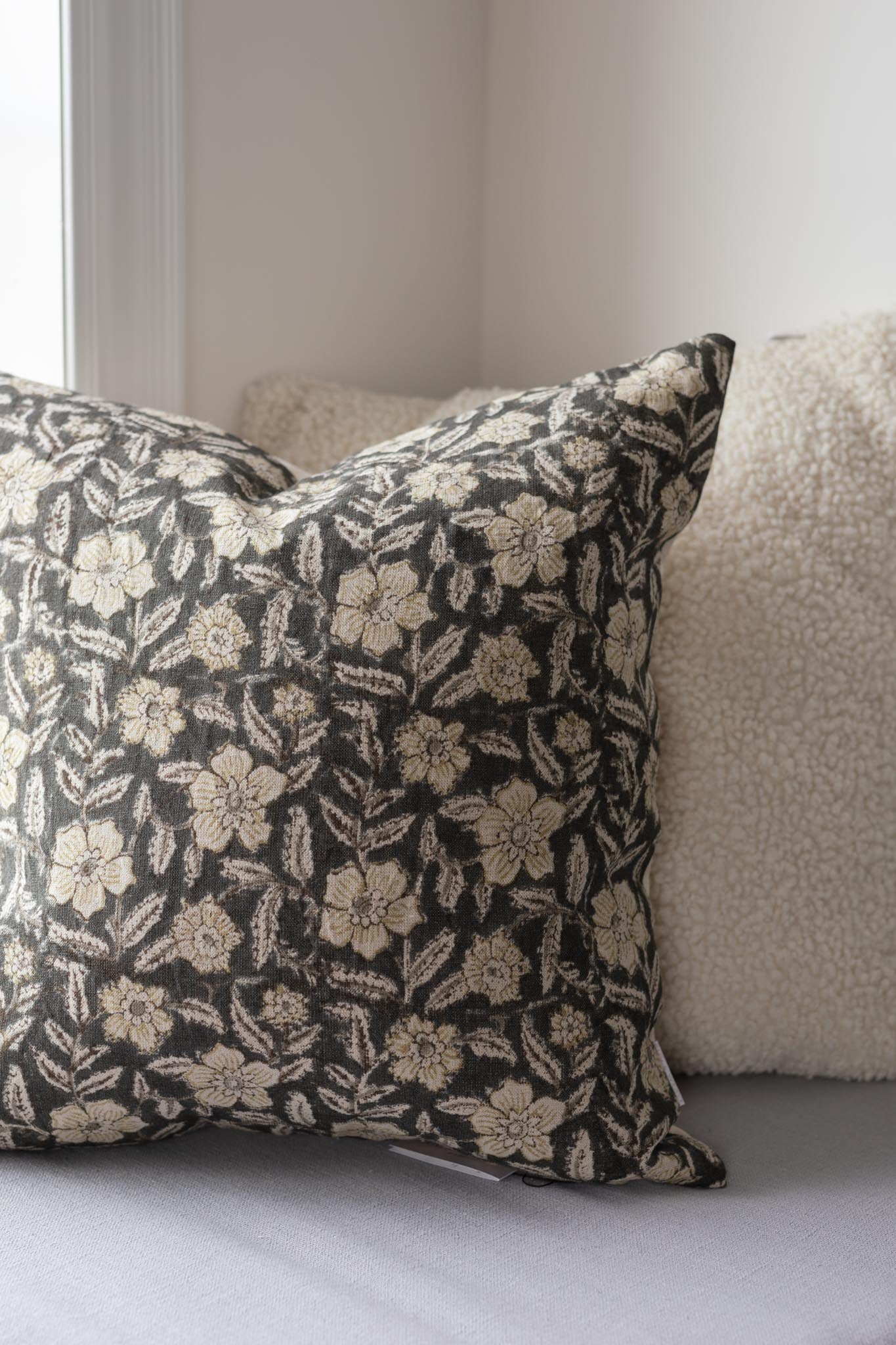 Greta Block Print Pillow Cover 3 - PILLOWS - Block print - cool Rug & Weave Pillows