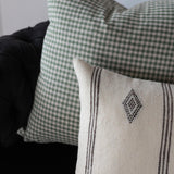 Genevieve Gingham Pillow Cover 3 - PILLOWS - linen - cool Rug & Weave Pillows