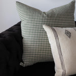 Genevieve Gingham Pillow Cover 3 - PILLOWS - linen - cool Rug & Weave Pillows