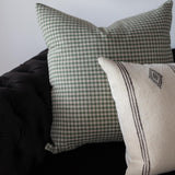 Genevieve Gingham Pillow Cover 3 - PILLOWS - linen - cool Rug & Weave Pillows